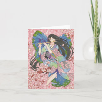 Spring Sakura Fairy kaart