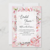 Spring Sakura Flowesr and Dessert waterverf bri Kaart (Voorkant)