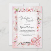 Spring Sakura Flowesr and Dessert waterverf gra Kaart (Voorkant)