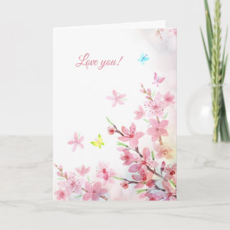 Spring Sakura greeting card Kaart