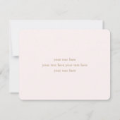 Spring Sakura Japanse Cherry Blossom Pink Bedankkaart (Achterkant)