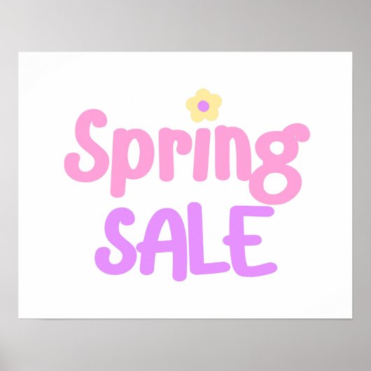 Spring Sale Sign, Boutique Signage, Retail Poster (Voorkant)