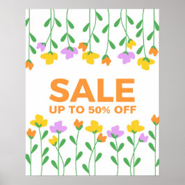 Spring Sale Sign, Retail Store Signage, Boutique Poster