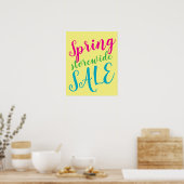 Spring Sale Sign, Storewide Sale Sign, Detailhande Poster (Keuken)