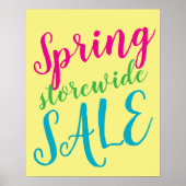Spring Sale Sign, Storewide Sale Sign, Detailhande Poster (Voorkant)