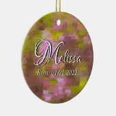 Spring Sason Pinks Abstract Baby Ornament (Rechts)