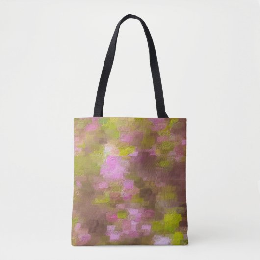 Spring Sason Pinks Abstract Tote Bag (Voorkant)