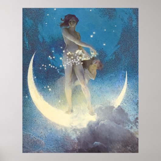 Spring Scattering Stars (1927) van Edwin Blashfiel Poster (Voorkant)