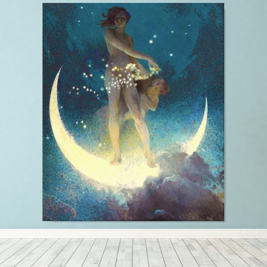 Spring Scattering Stars van Edwin Blashfield (1927 Canvas Afdruk (Insitu (Houten vloer))