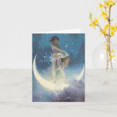 Spring Scattering Stars vintage illustration Kaart (Gele Bloem)