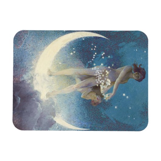 Spring Scattering Stars vintage illustration Magneet (Horizontaal)