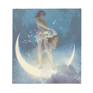 Spring Scattering Stars vintage illustration Notitieblok