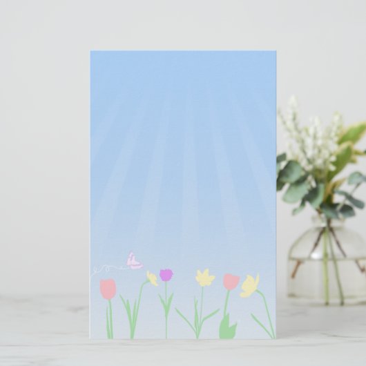 Spring Scene Briefpapier (Staand voorkant)
