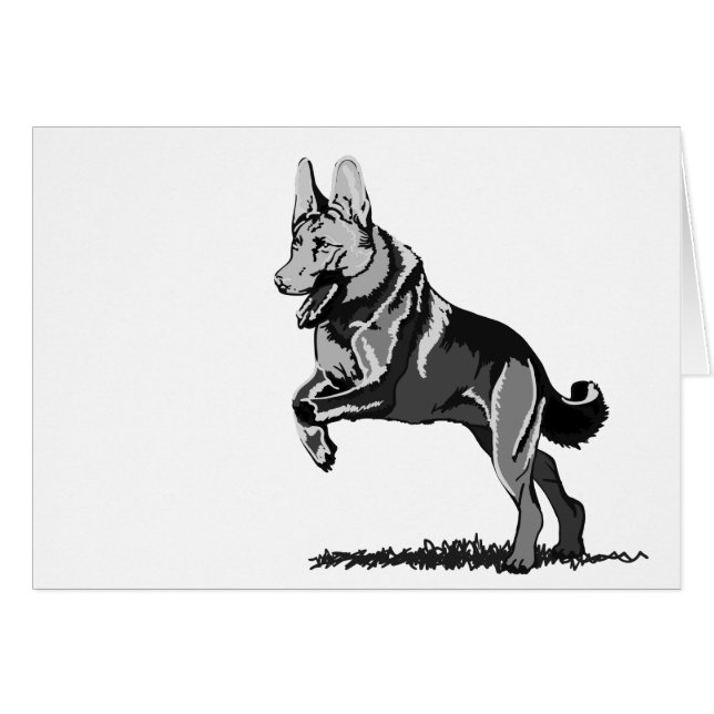 Spring Schäferhund (Voorkant Horizontaal)