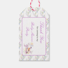 Spring Schattige Bird Baby shower Cadeaulabel