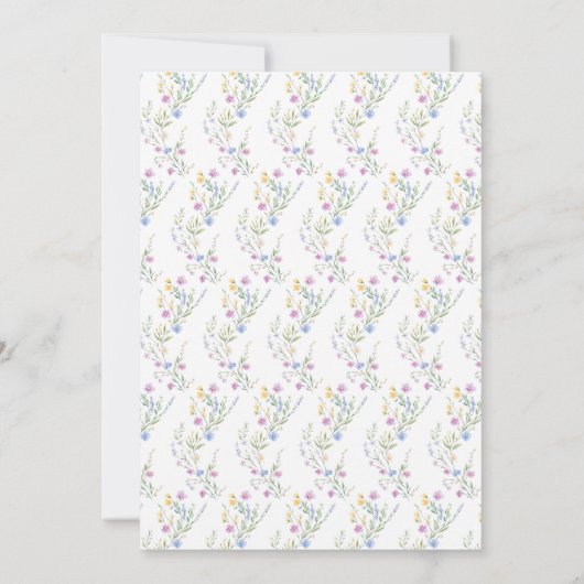 Spring Schattige Bird Baby shower Kaart (Achterkant)