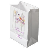 Spring Schattige Bird Baby shower Medium Cadeauzakje (Voorkant Gekanteld)