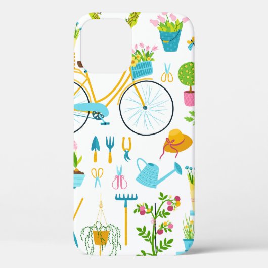 Spring seamless pattern in simple hand-drawn carto Case-Mate iPhone case (Achterkant)