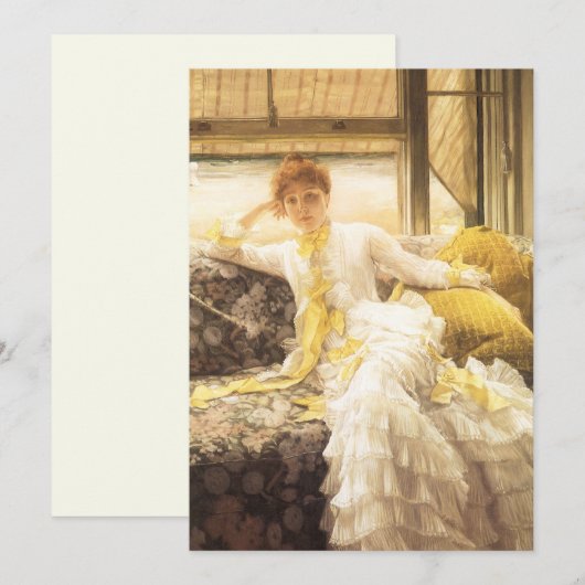 Spring (Seaside) van James Tissot,  portret (Voorkant / Achterkant)