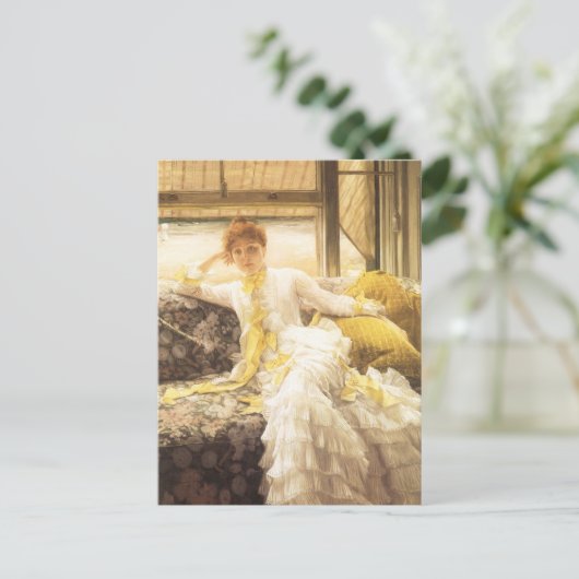 Spring (Seaside) van James Tissot,  portret Briefkaart (Staand voorkant)