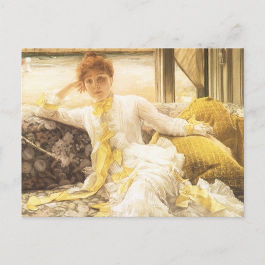 Spring (Seaside) van James Tissot,  portret Briefkaart (Voorkant)