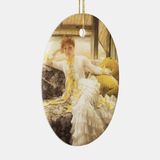 Spring (Seaside) van James Tissot,  portret Keramisch Ornament (Rechts)