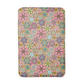 Spring Season Retro Flower Colors Seamless Pattern Badmat (Voorkant Verticaal)