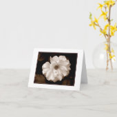 'Spring Sepia Rose' blanco notitiekaart (Gele Bloem)