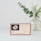 'Spring Sepia Rose' Visitekaartje (Staand voorkant)