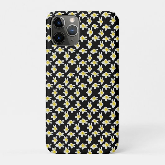 Spring Serenade: Gele Frangipanis op zwart, Case-Mate iPhone Case (Achterkant)