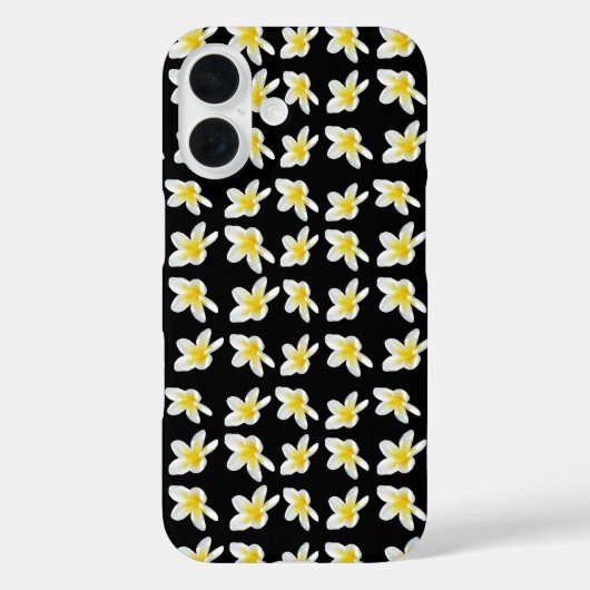 Spring Serenade: Gele Frangipanis op zwart, Case-Mate iPhone Case (Achterkant)