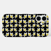 Spring Serenade: Gele Frangipanis op zwart, Case-Mate iPhone Case (Achterkant (horizontaal))