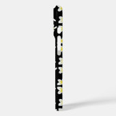 Spring Serenade: Gele Frangipanis op zwart, Case-Mate iPhone Case (Achterkant / Links)