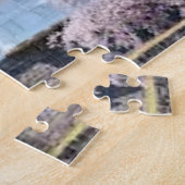 Spring Serenity at Numazu Castle – Sakura in Bloom Legpuzzel (Zijkant)