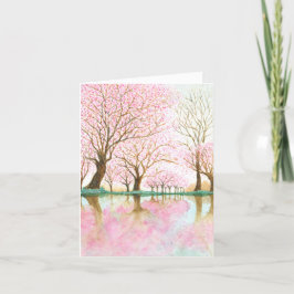 Spring Serenity - Cherry Blossom Reflections Feestdagen Kaart