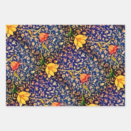 Spring Set, Butterflies, Emilia Floral Inpakpapier Vel (Voorkant 3)