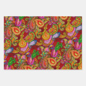 Spring Set, Melange Paisley en Fleuresse Inpakpapier Vel (Voorkant 3)
