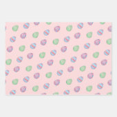 Spring Set PaasBunnies, Flowers & Eggs Inpakpapier Vel (Voorkant 3)