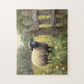 Spring Sheep Digitale olieverfschilderij Legpuzzel (Verticaal)