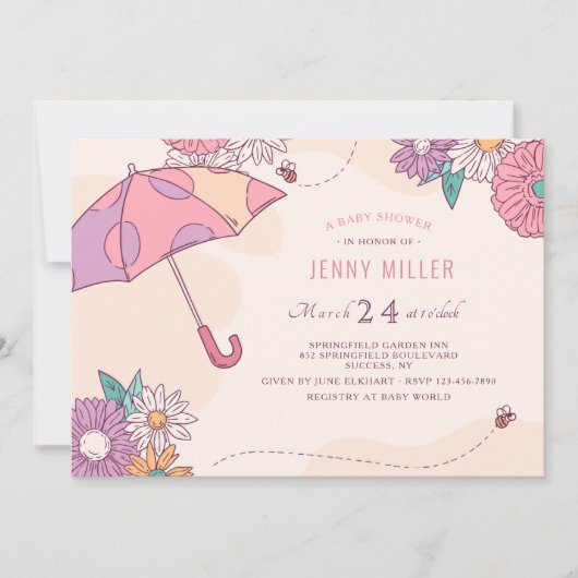 Spring Shower Kaart (Voorkant)