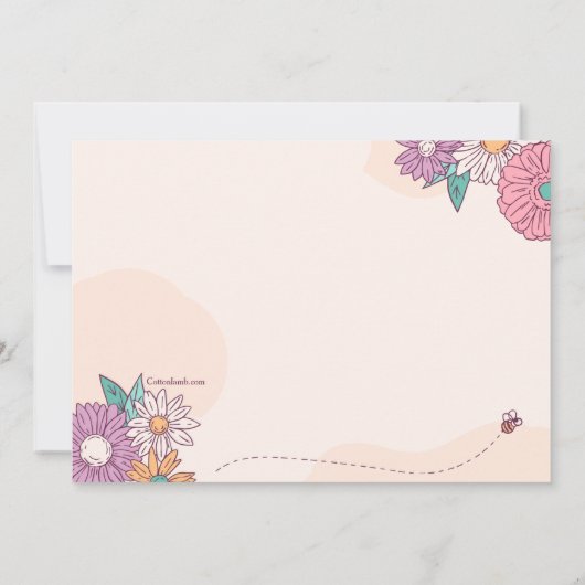 Spring Shower Kaart (Achterkant)