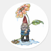 Spring Showers Ronde Sticker (Voorkant)