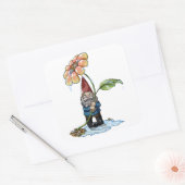 Spring Showers Vierkante Sticker (Envelop)