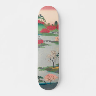 Spring Shrine Garden Ukiyo-e Japanse kunst Persoonlijk Skateboard