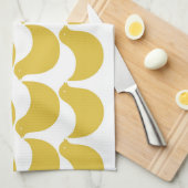 SPRING SILHOUETTE BIRDS KITCHEN TOWEL - GEEL THEEDOEK (Quarter Fold)