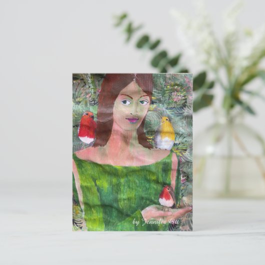 Spring Siren Briefkaart (Staand voorkant)