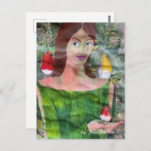 Spring Siren Briefkaart (Voorkant / Achterkant)