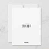 Spring Skunk  Feestdagenkaart (Achterkant)