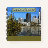 Spring Skyline of Frankfurt, Duitsland Notitieboek (Voorkant)