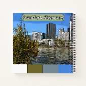 Spring Skyline of Frankfurt, Duitsland Notitieboek (Achterkant)